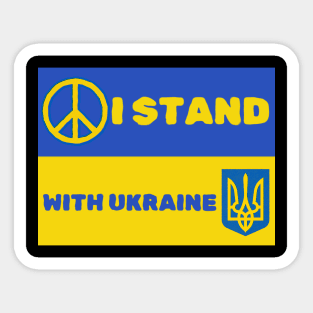 I Stand With Ukraine - Support Ukraine Sticker
